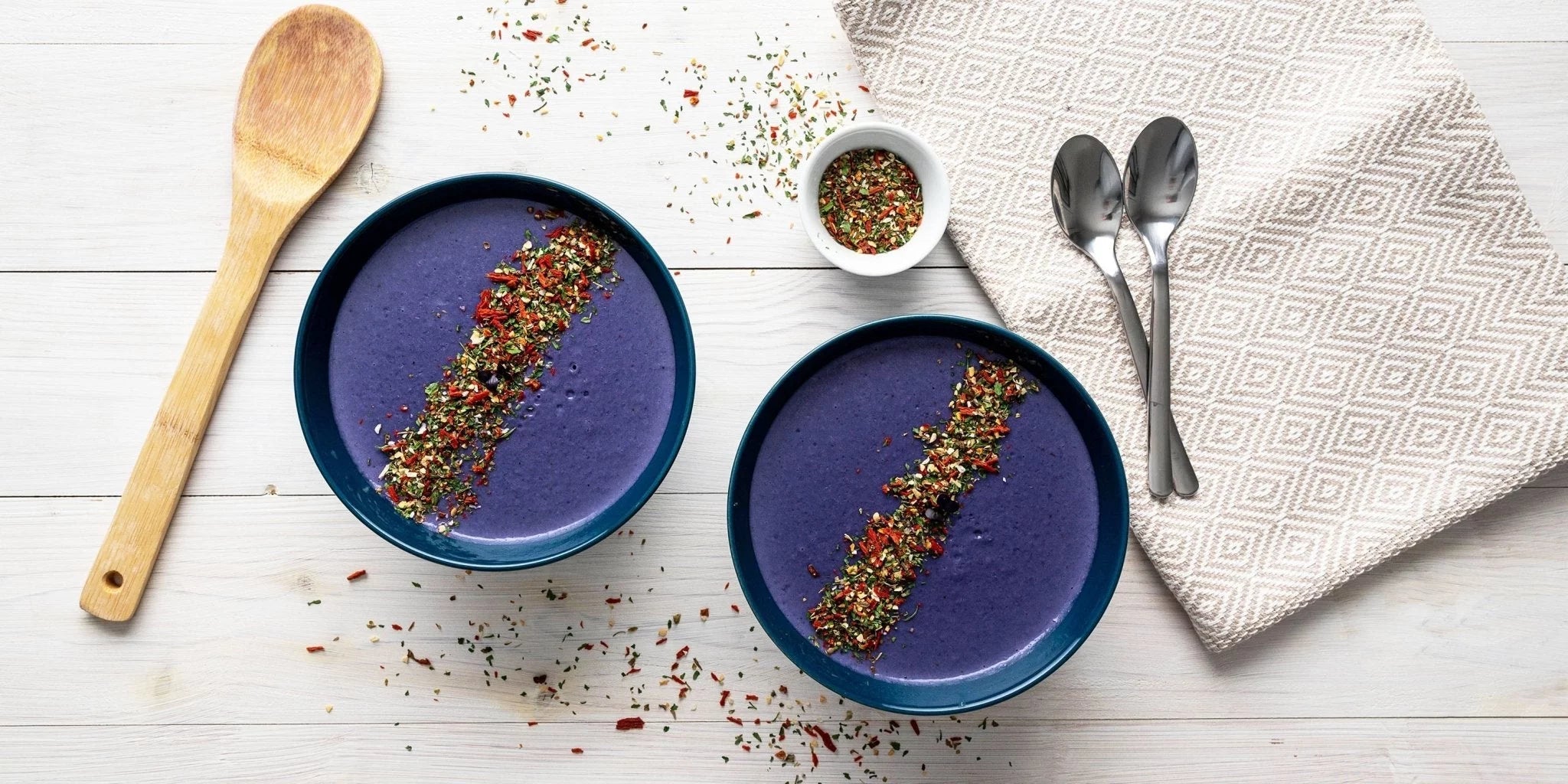 Rezept für vegane Rotkohlsuppe mit Kokosmilch. - Kurkraft