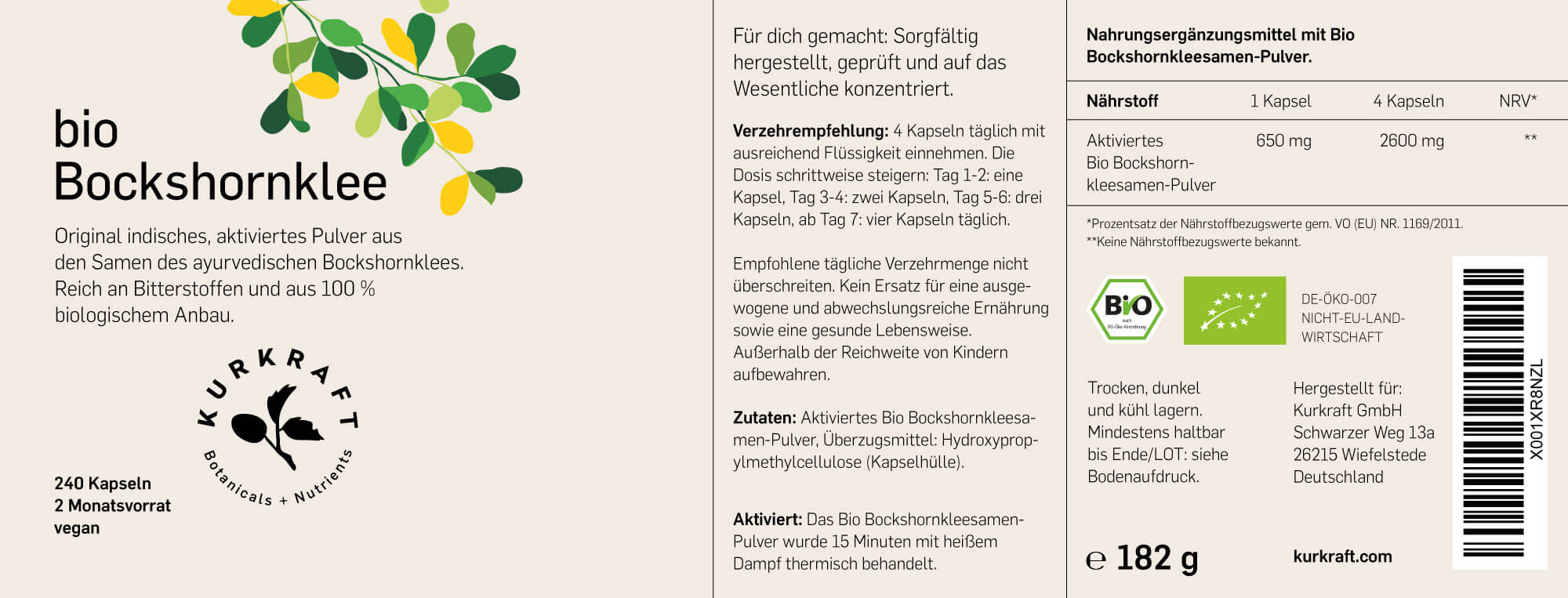BIO BOCKSHORNKLEE - Kurkraft - BIO BOCKSHORNKLEE