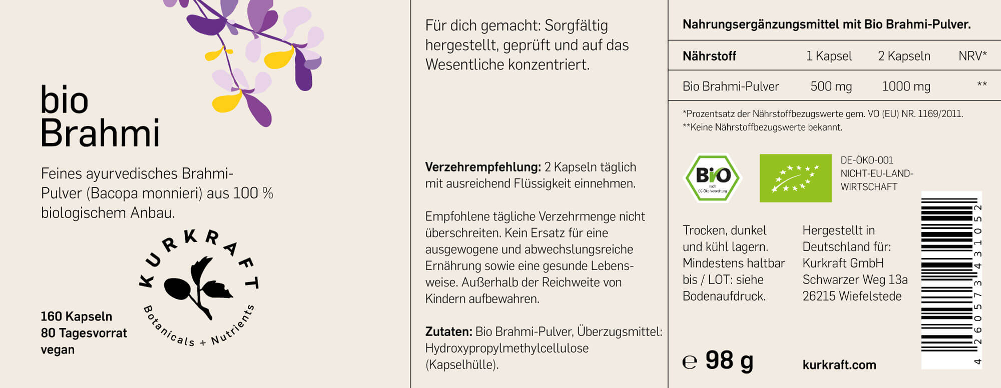 BIO BRAHMI - Kurkraft - BIO BRAHMI