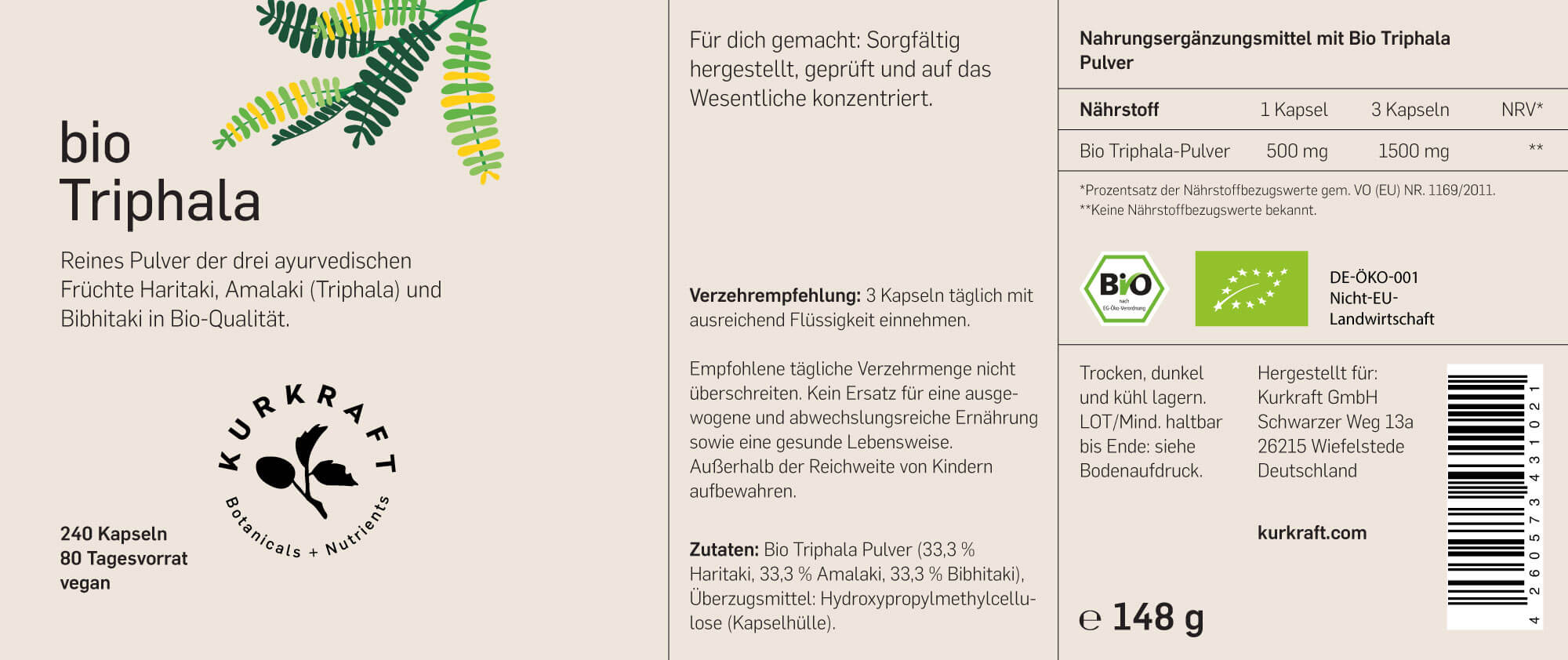 BIO TRIPHALA - Kurkraft - BIO TRIPHALA