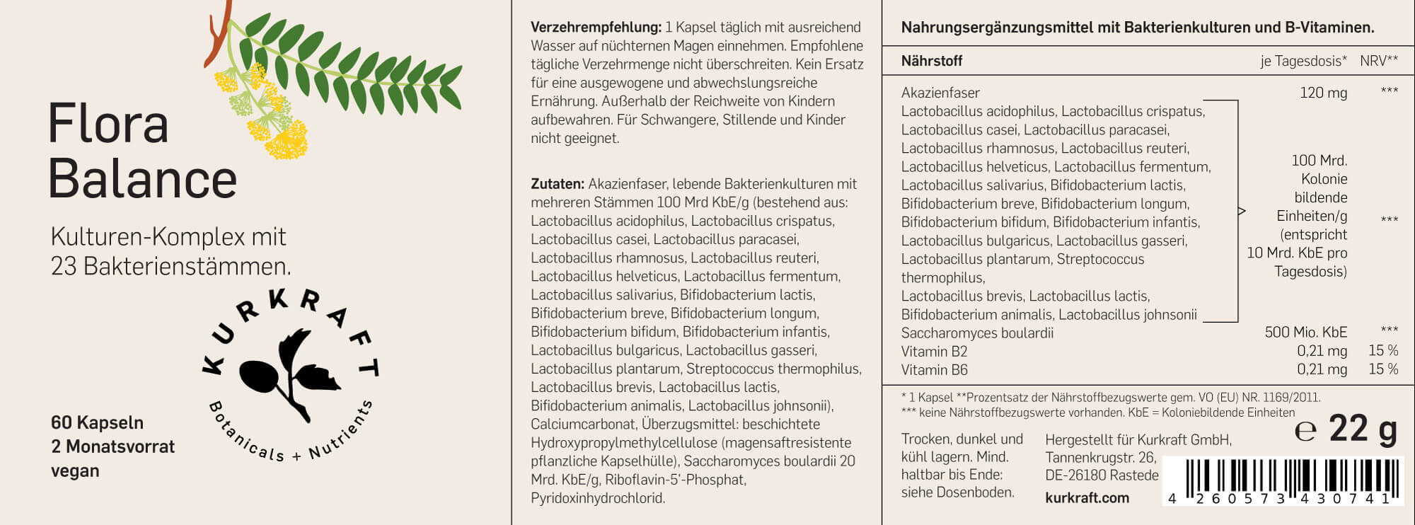 FLORA BALANCE - Kurkraft - FLORA BALANCE