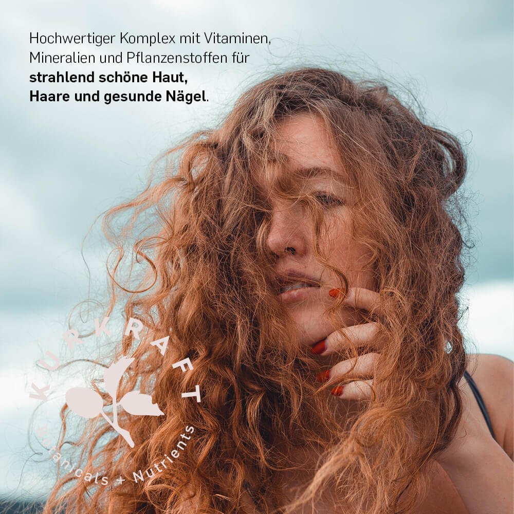 Kurkraft Haar Vitamine – Vitaminkomplex für strahlend schöne Haut, kräftige Haare und gesunde Nägel