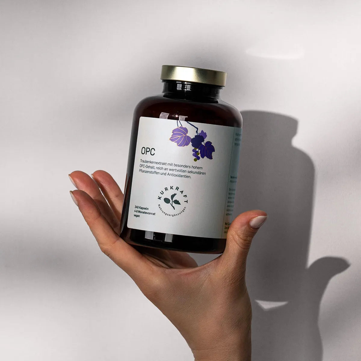 Dosierung OPC Traubenkernextrakt – 550 mg pro Kapsel, standardisiert auf 70 % OPC nach HPLC