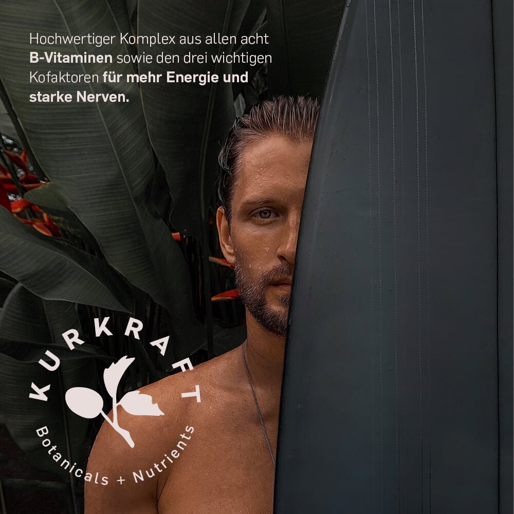 Kurkraft Vitamin B Komplex – bioaktive B-Vitamine mit Cholin, Inositol und Betain als Ko-Faktoren
