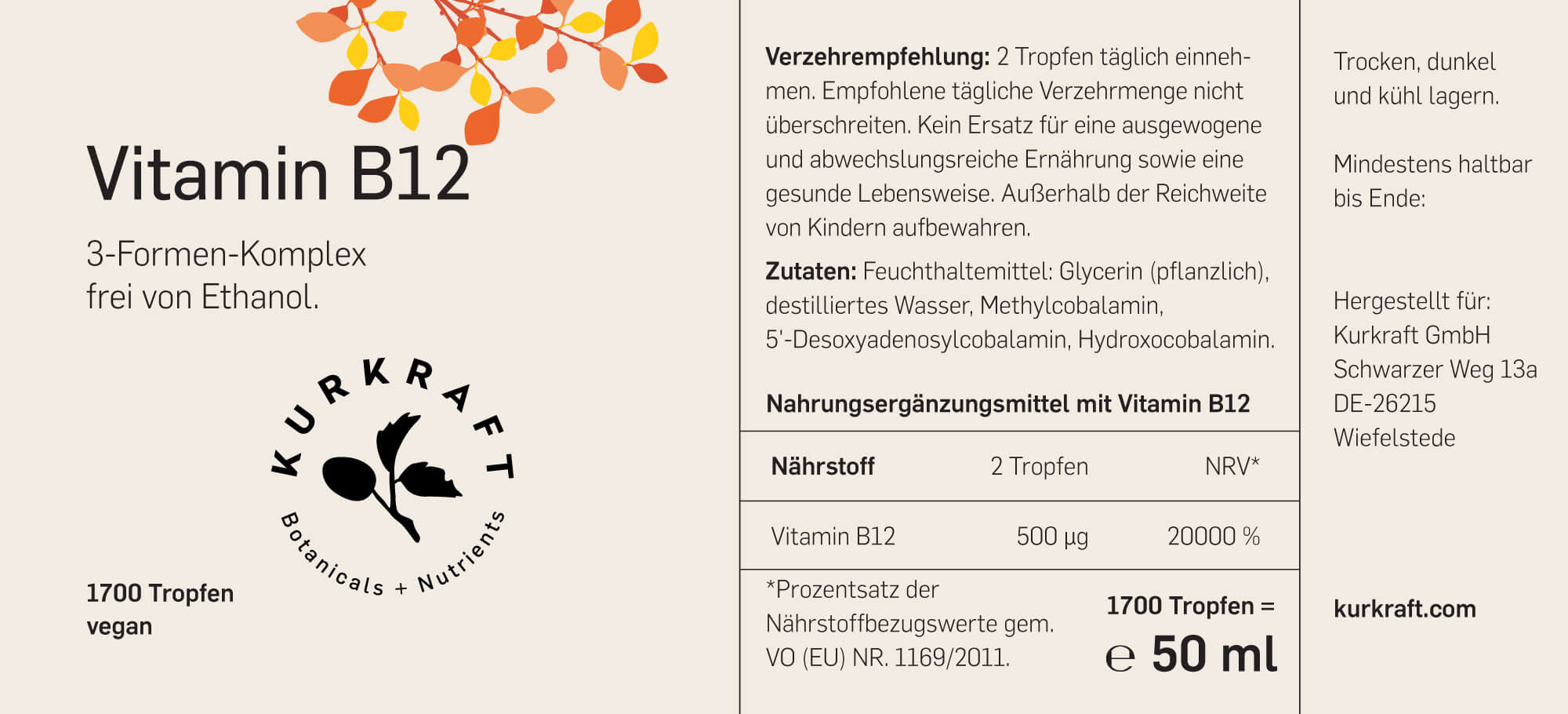 VITAMIN B12 - Kurkraft - VITAMIN B12