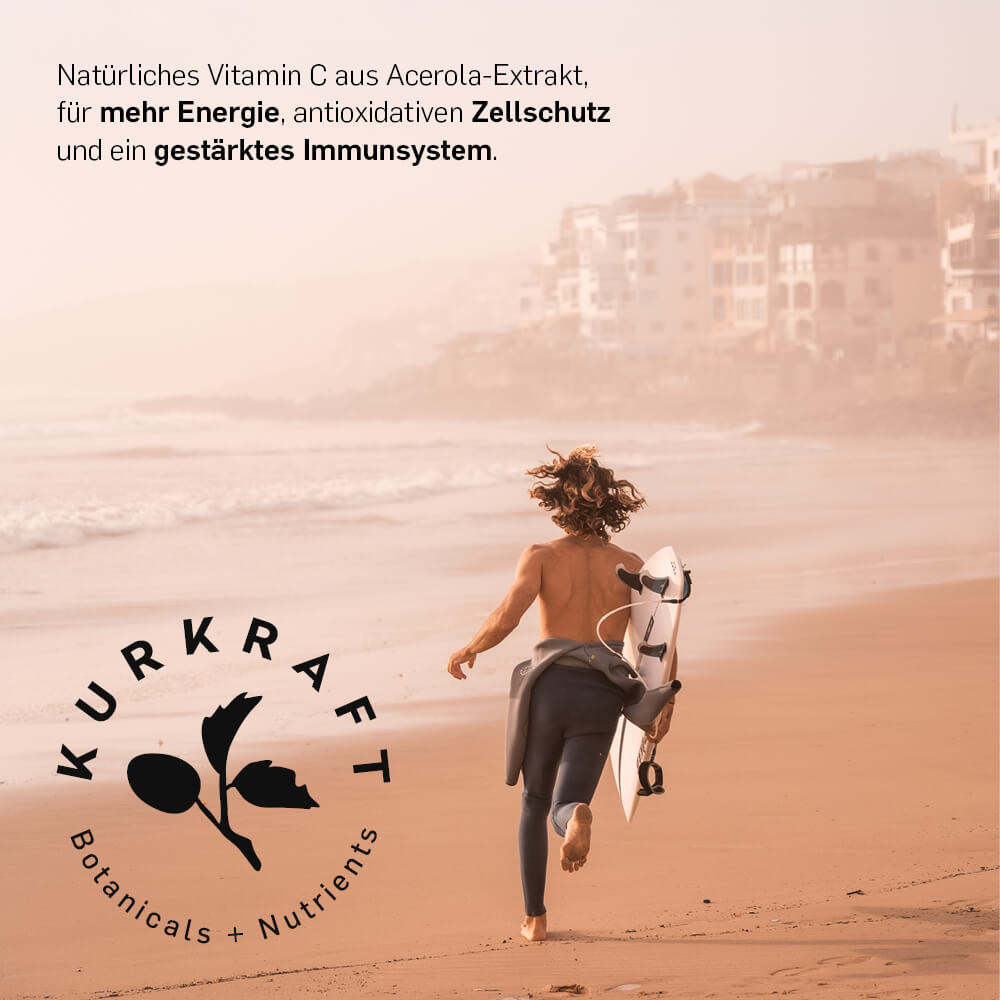 Kurkraft Vitamin C Acerola – natürliches Vitamin C aus der Acerola-Kirsche, schonend extrahiert