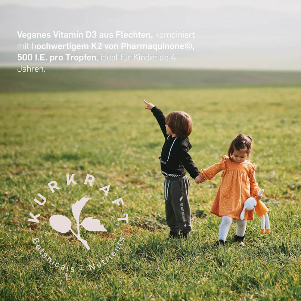 VITAMIN D3+K2 KIDS VEGAN - Kurkraft - VITAMIN D3+K2 KIDS VEGAN