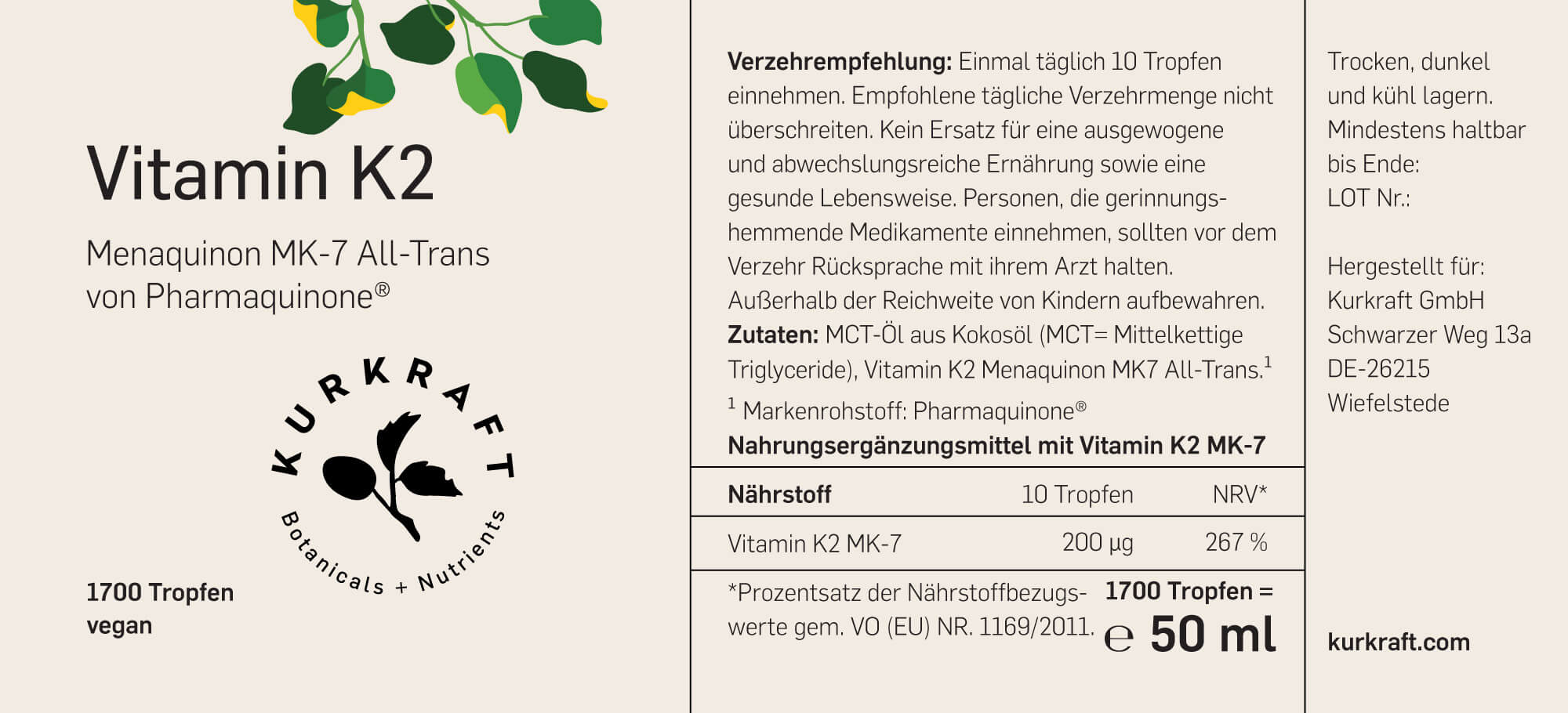 VITAMIN K2 - Kurkraft - VITAMIN K2