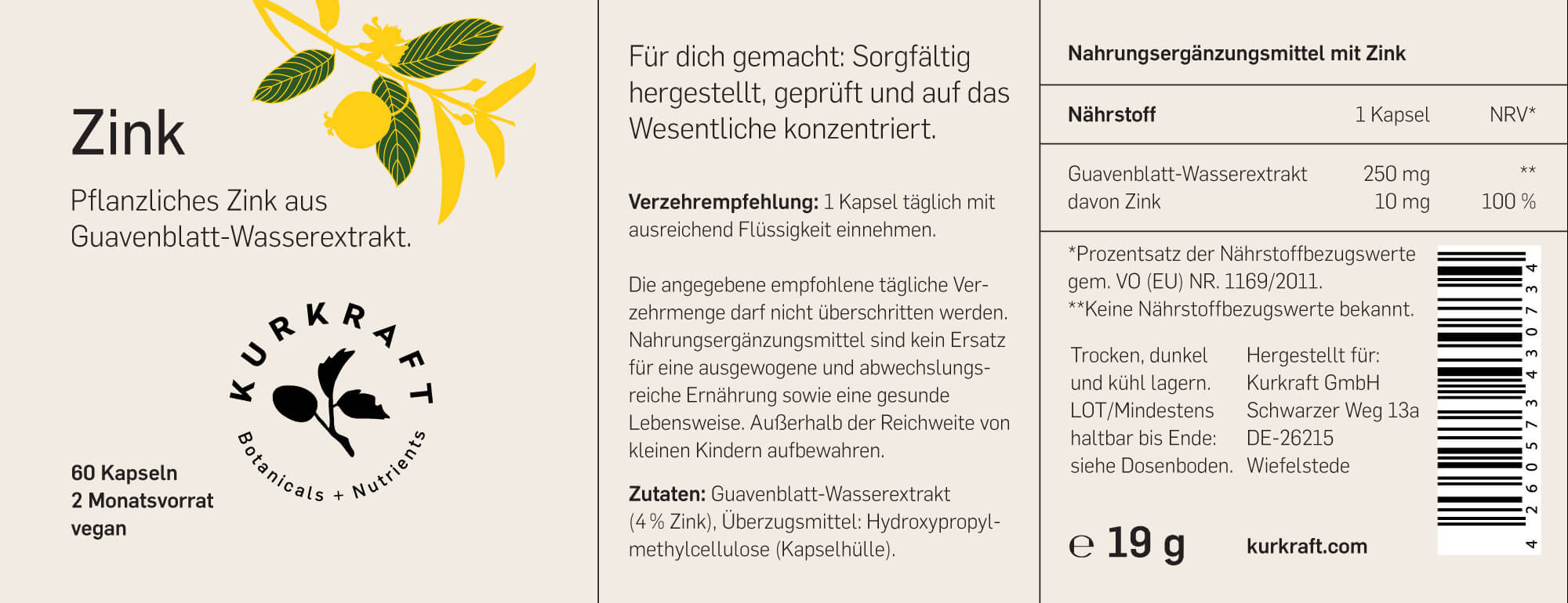 ZINK AUS GUAVE - Kurkraft - ZINK AUS GUAVE