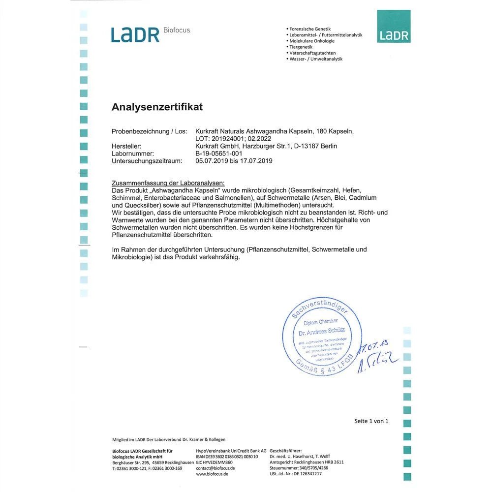 BIO ASHWAGANDHA - Kurkraft - BIO ASHWAGANDHA - Kurkraft