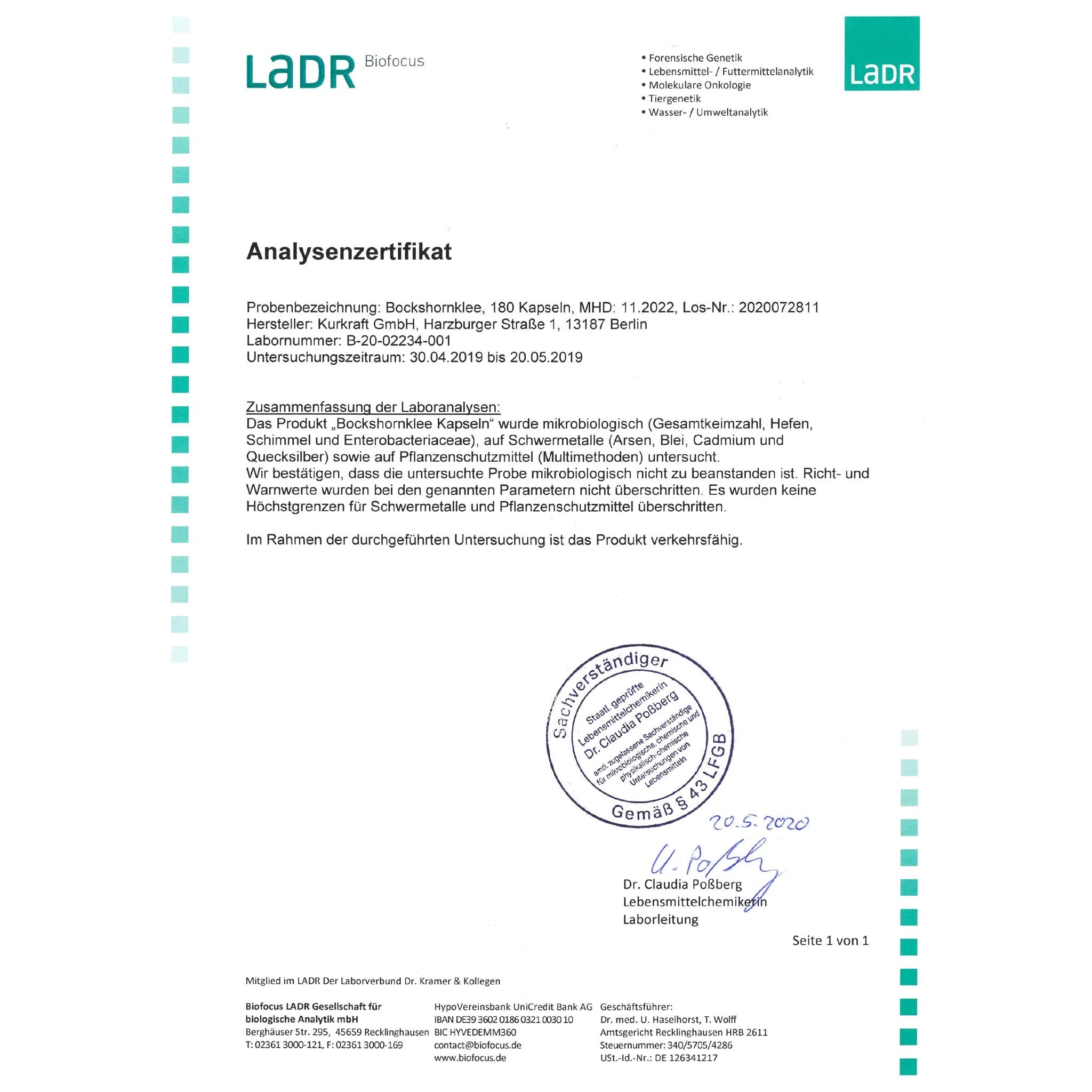 BIO BOCKSHORNKLEE - Kurkraft - BIO BOCKSHORNKLEE - Kurkraft