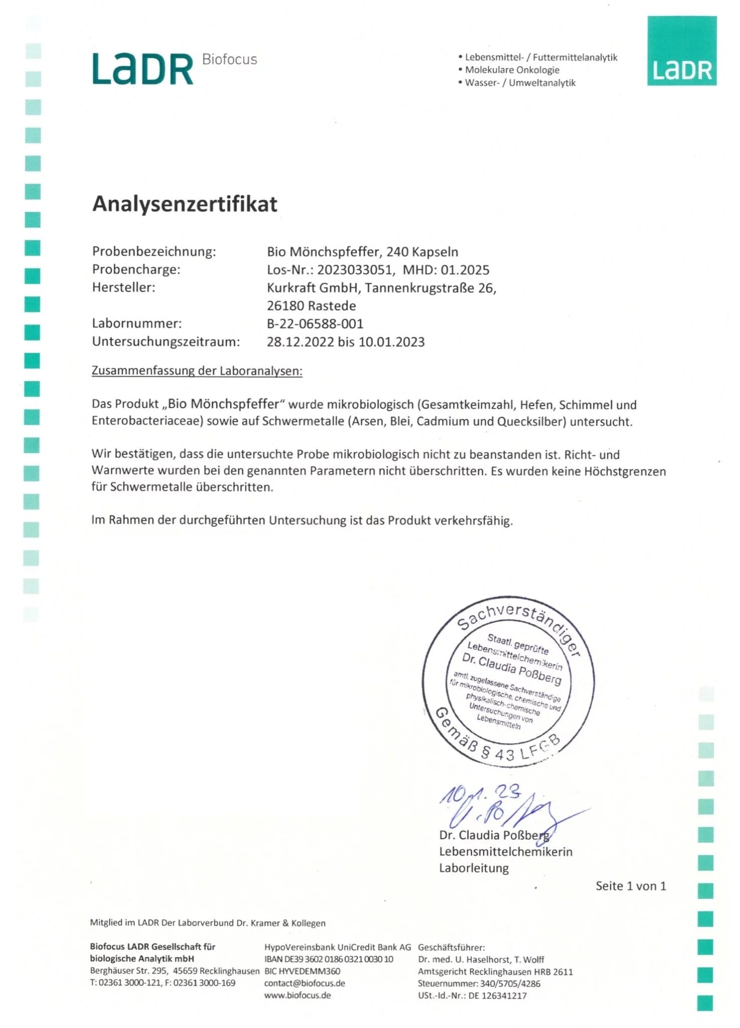 BIO MÖNCHSPFEFFER EXTRAKT - Kurkraft - BIO MÖNCHSPFEFFER - Kurkraft