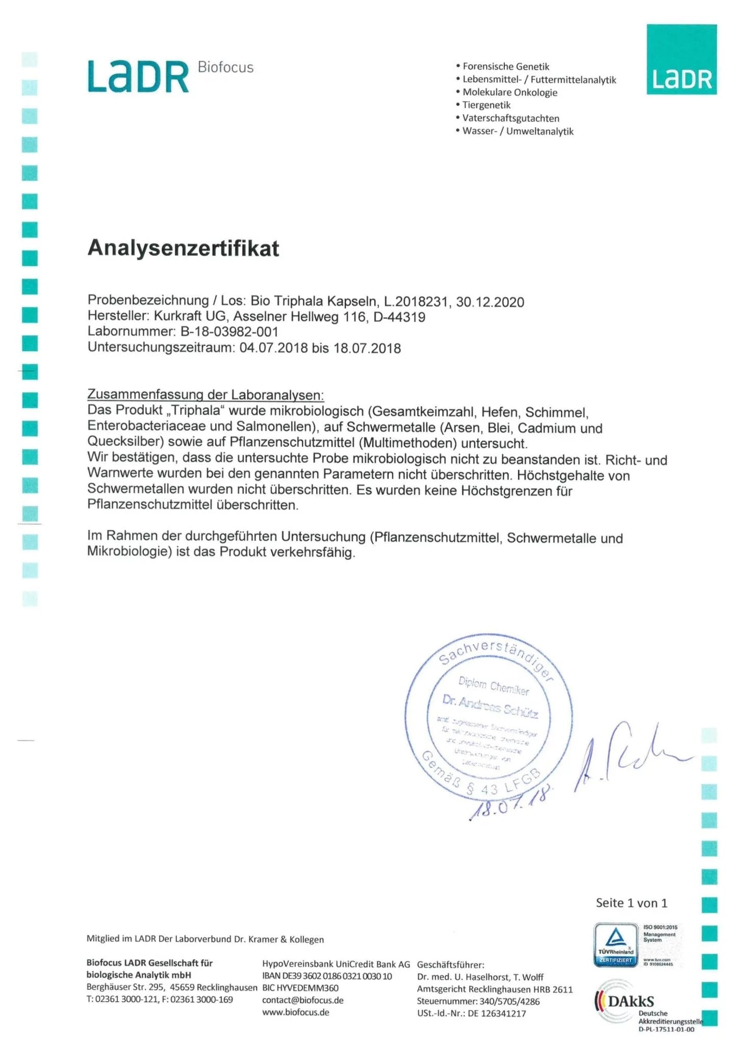 BIO TRIPHALA - Kurkraft - BIO TRIPHALA - Kurkraft