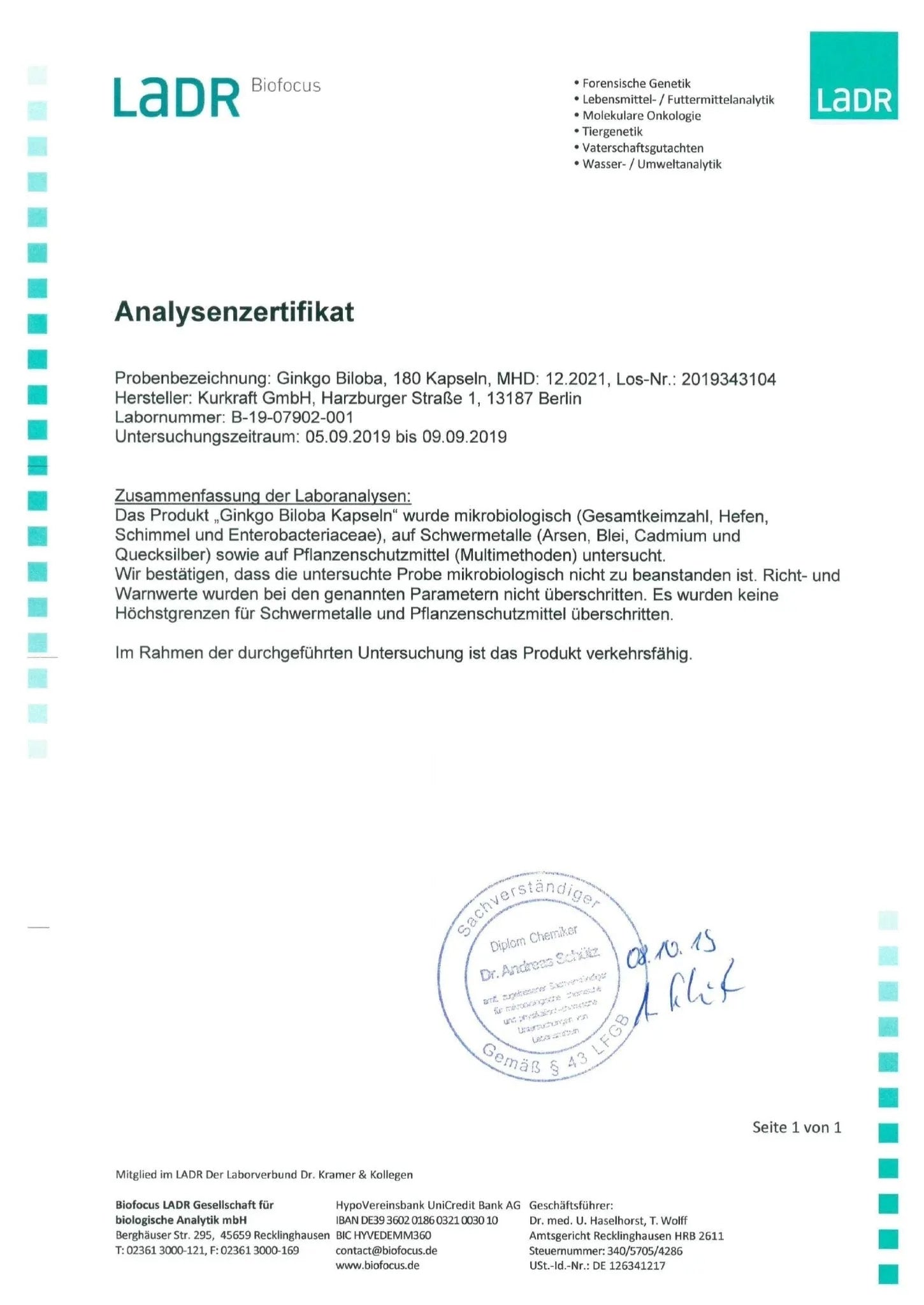 GINKGO BILOBA - Kurkraft - GINKGO BILOBA