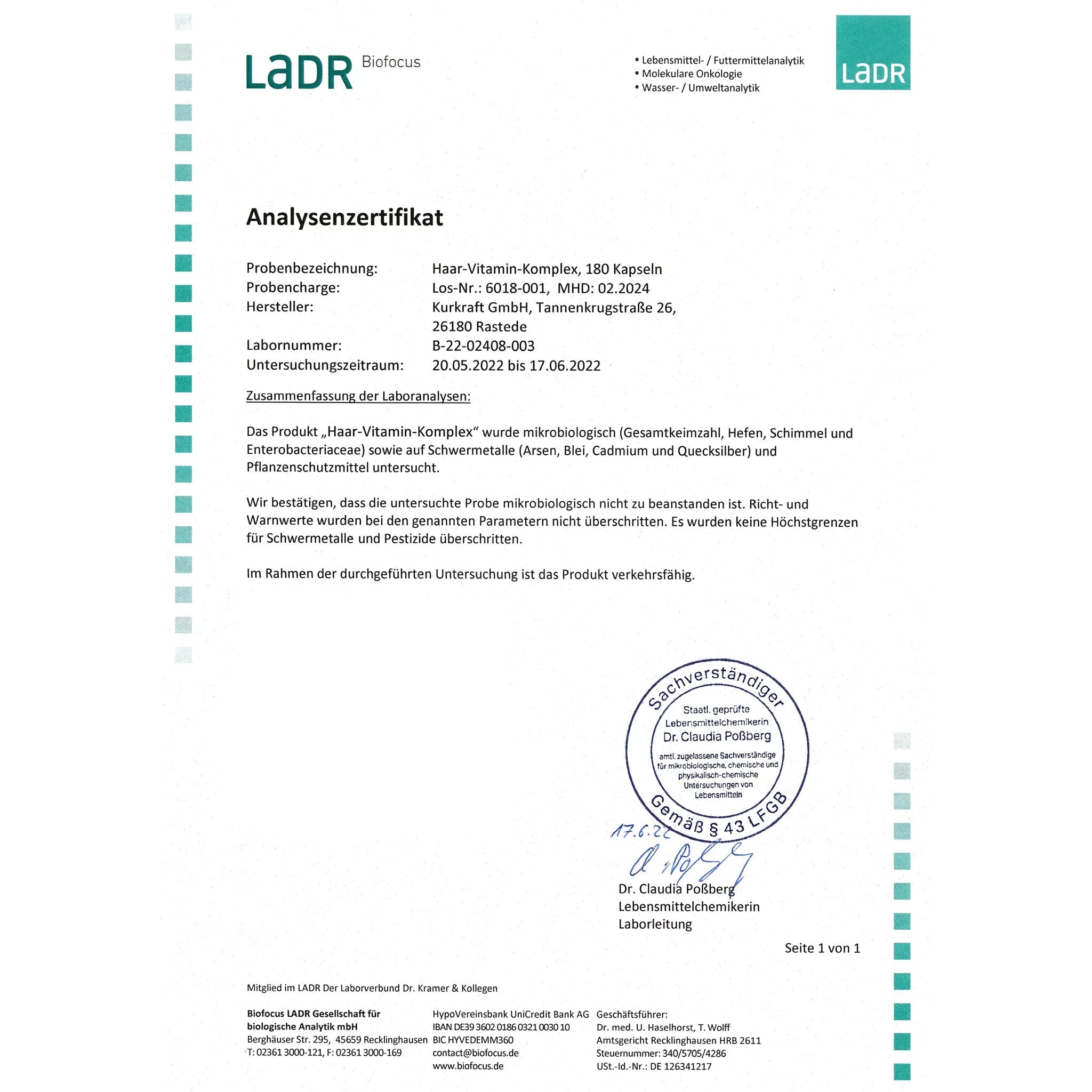 HAAR-VITAMIN-KOMPLEX - Kurkraft