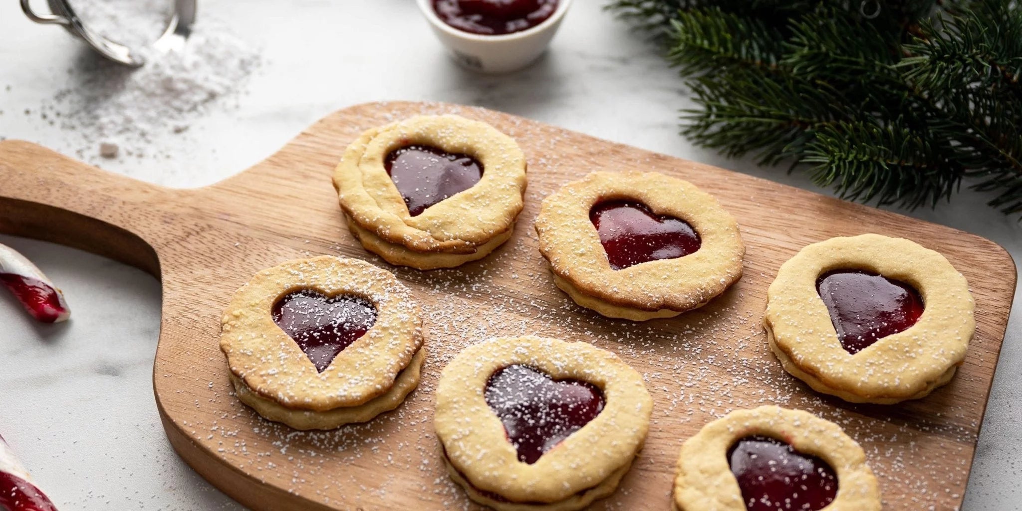 Rezept für vegane Linzer Augen. - Kurkraft