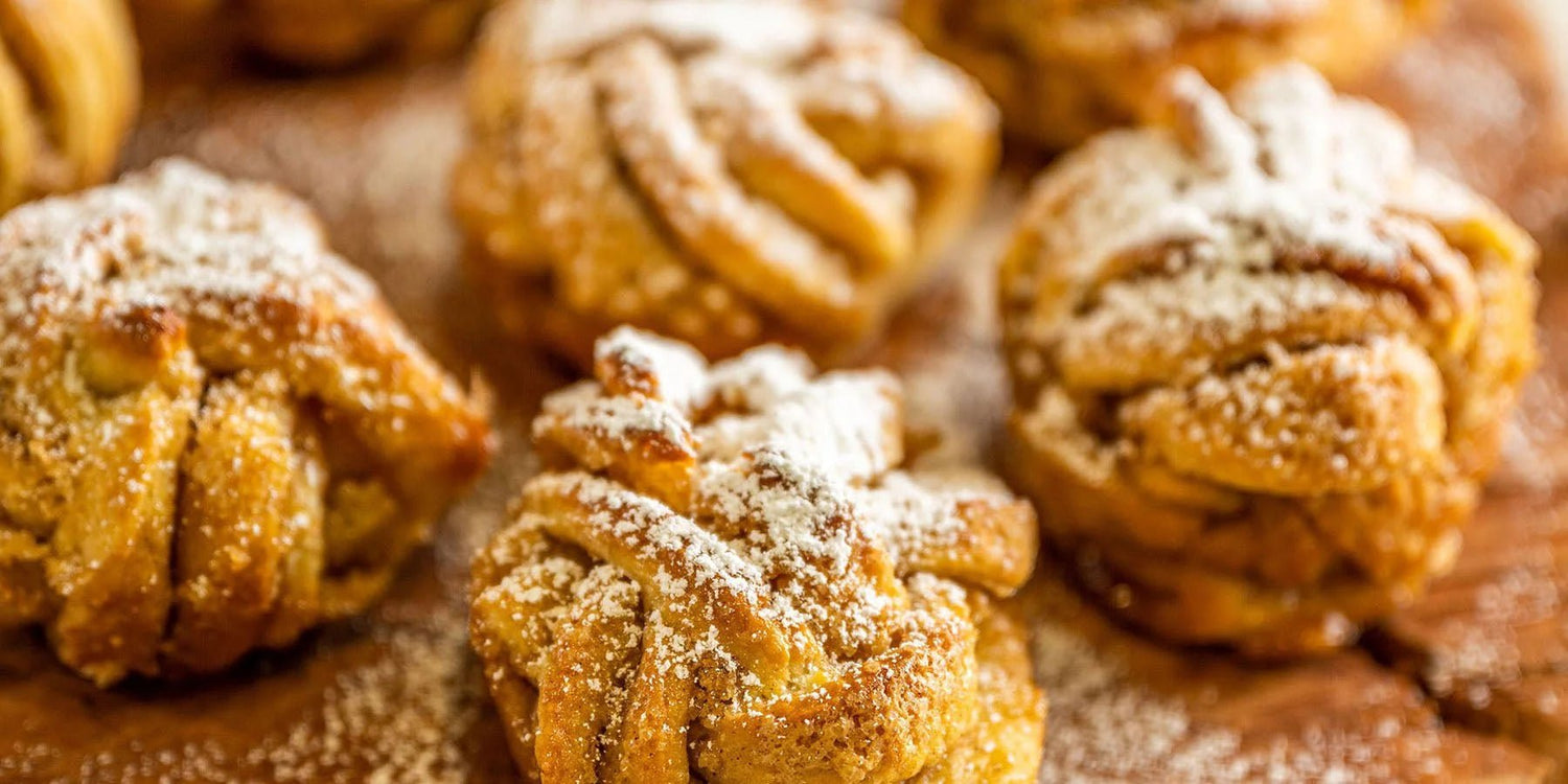 Rezept für vegane Zimtschnecken mit raffinierter Flechtoptik. - Kurkraft