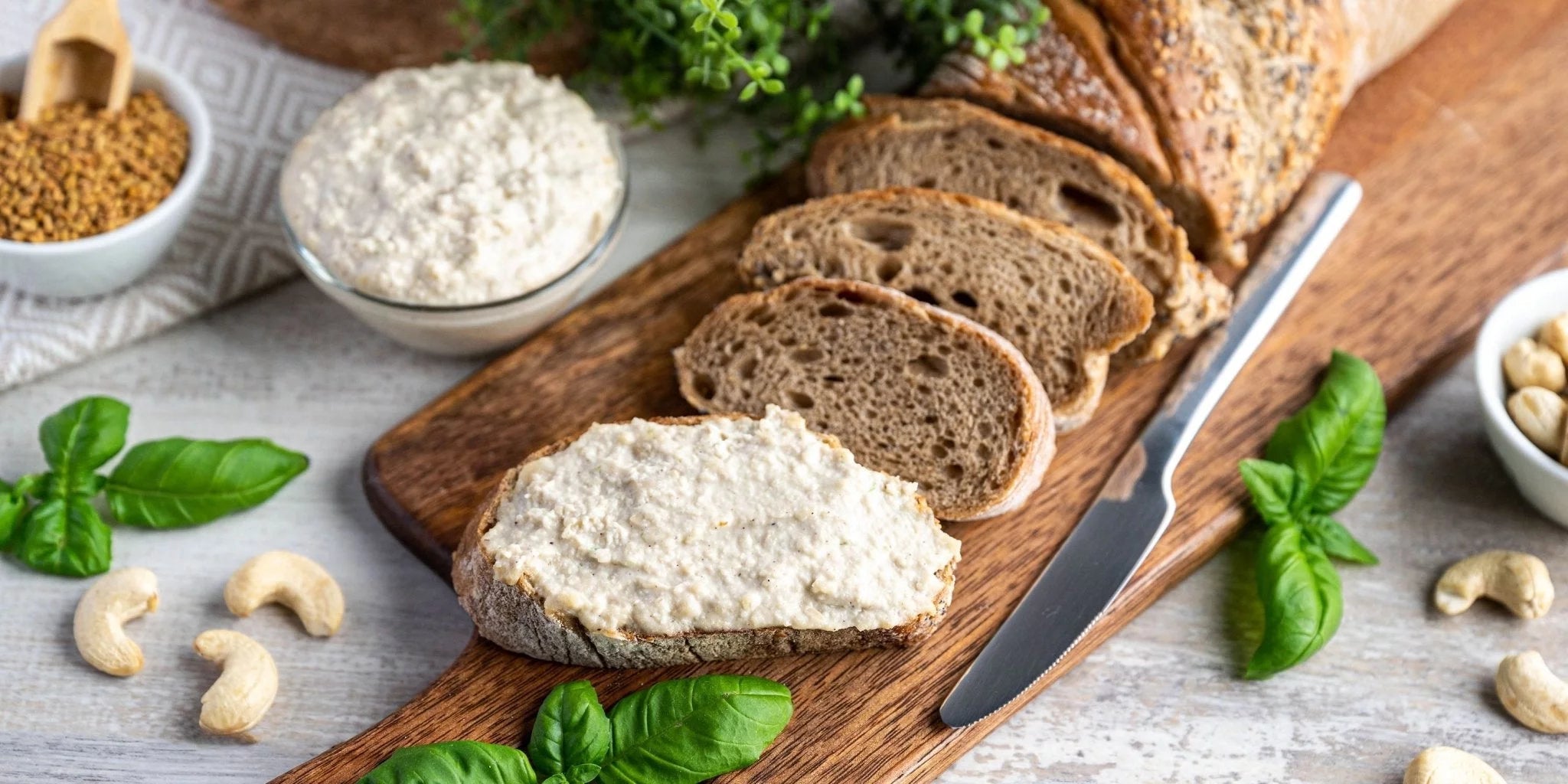 Rezept für veganen Frischkäse mit Bockshornklee. - Kurkraft