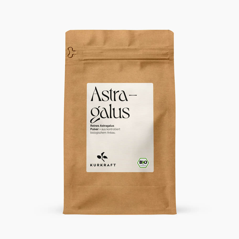 Kurkraft Bio Astragalus Pulver – Astragaluswurzel Huang Qi, schonend getrocknet und gemahlen